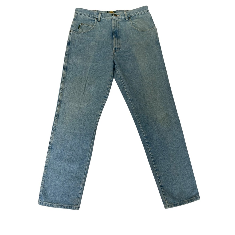 Cabela's Straight Jeans Mens 36X32 Blue Denim Cotton Mid Rise Medium Wash Travel